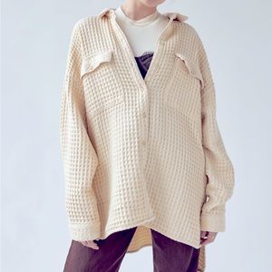 BDG Stanley Waffle Button-Down Shirt